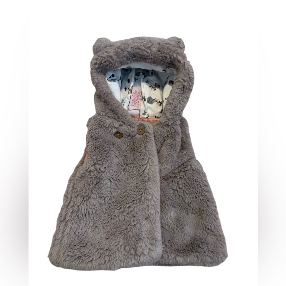 Catherine Malandrino Mini Faux Fur Cape 6-9 Months